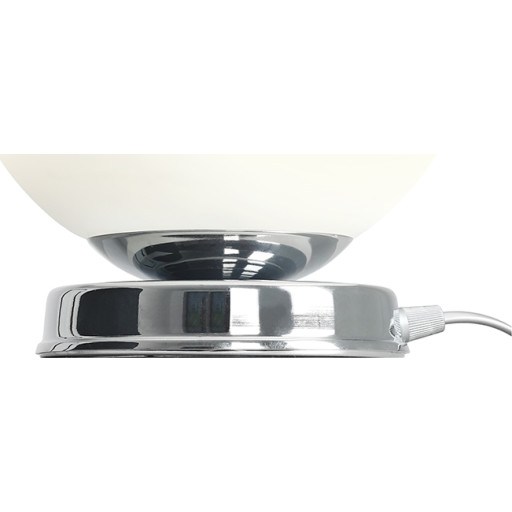 Aldex Ball bordslampa, krom, Ø20 cm