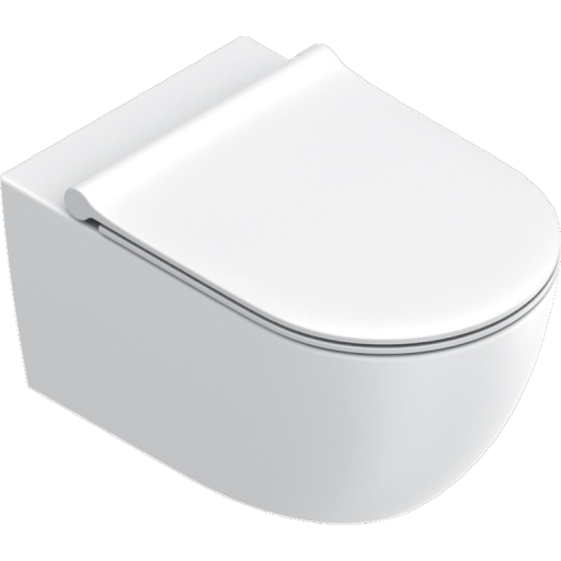 Catalano Sfera 50 væghængt toilet, uden skyllekant, hvid billede
