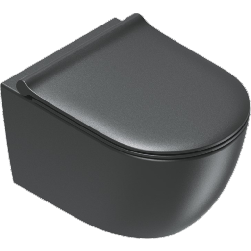 Catalano Sfera 50 vägghängd toalett, utan spolkant, svart