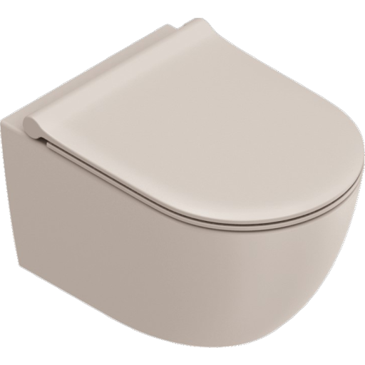 Catalano Sfera 50 vägghängd toalett, utan spolkant, ljusbeige