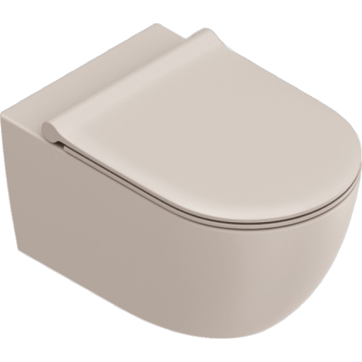 Catalano Sfera 50 vägghängd toalett, utan spolkant, ljusbeige