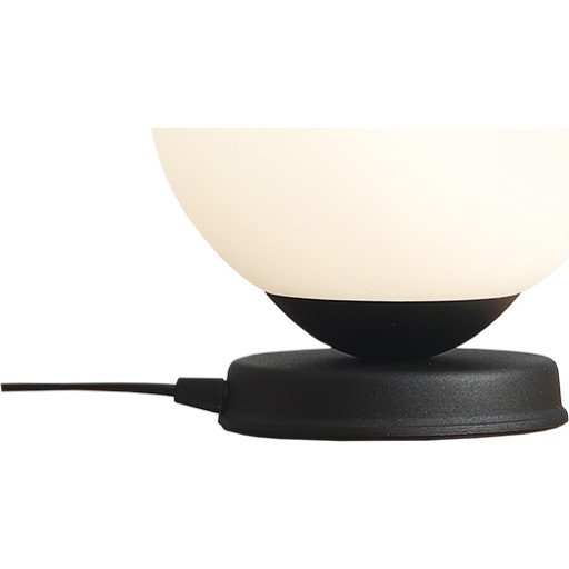 Aldex Ball bordslampa, svart, Ø20 cm