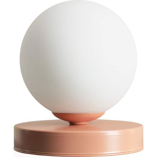 Aldex Ball bordslampa, korall, Ø17 cm