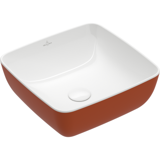 Villeroy & Boch Artis håndvask, 41x41 cm, orange