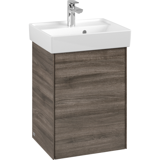 Villeroy & Boch Collaro underskab, 41x34,4 cm, venstre, grå eg