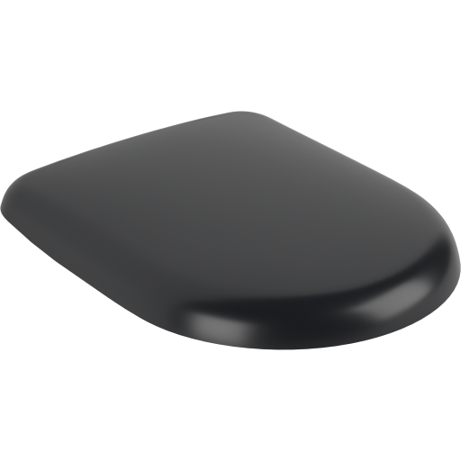 Villeroy & Boch Antao toalettsits, soft close, snabbfäste, matt svart