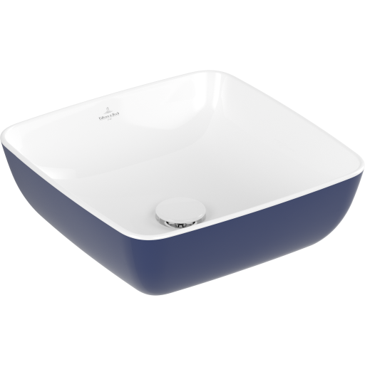 Villeroy & Boch Artis håndvask, 41x41 cm, blå