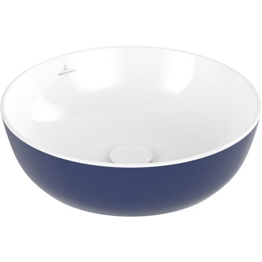 Villeroy & Boch Artis håndvask, Ø43 cm, blå