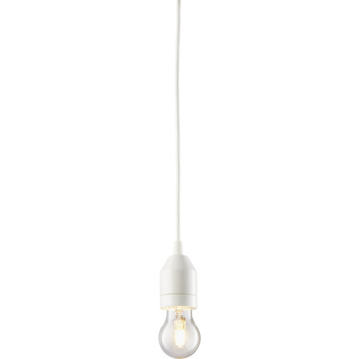Ifö Electric Klack pendellampa, 2 meter, vit