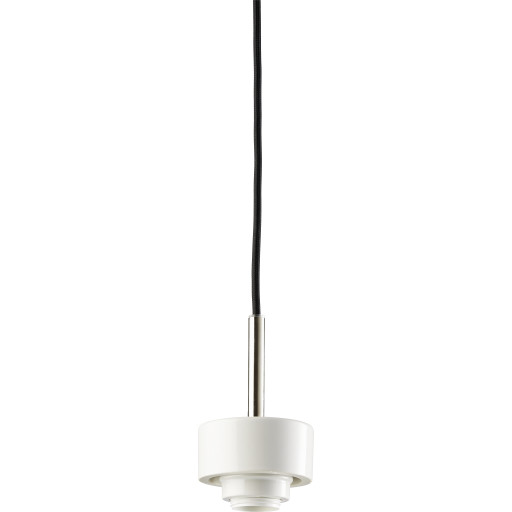 Pendelophæng Smycka Hvid Med Sort Kabel Uden Glas E27 Fra Ifö Electric