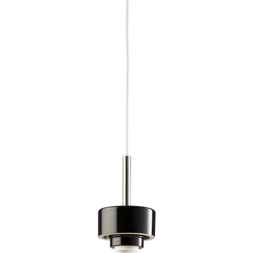 Pendelophæng Smycka Sort Med Hvid Kabel Uden Glas E27 Fra Ifö Electric