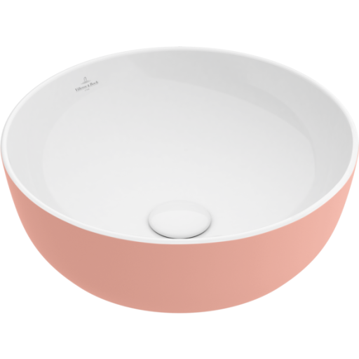 Villeroy & Boch Artis håndvask, Ø43 cm, lyserød
