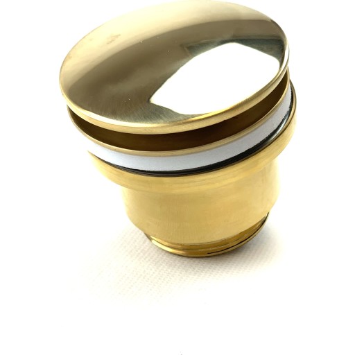 K. Neerskov bundventil, push-open, poleret messing billede