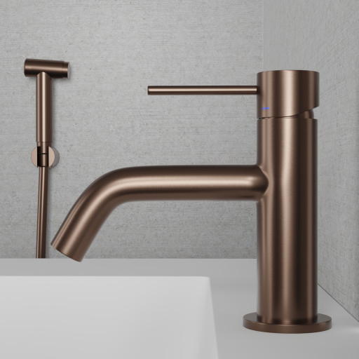 Scandtap Voyage B håndvaskarmatur, børstet kobber