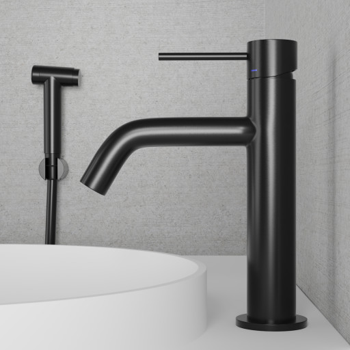 Scandtap Voyage B håndvaskarmatur, børstet sort