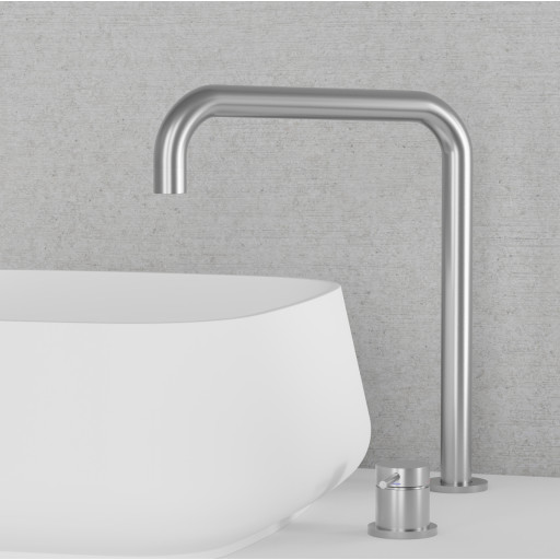 Scandtap Harmonized K2 Square køkkenarmatur, børstet stål