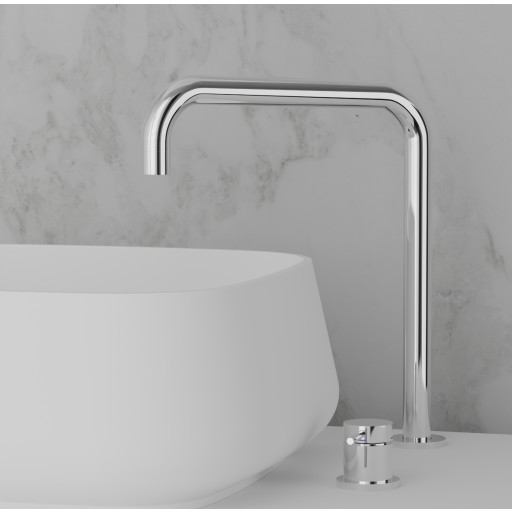 Scandtap Harmonized K2 Square køkkenarmatur, poleret stål