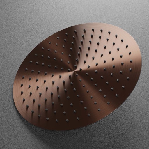 Scandtap Harmonized hovedbruser, Ø30 cm, børstet kobber