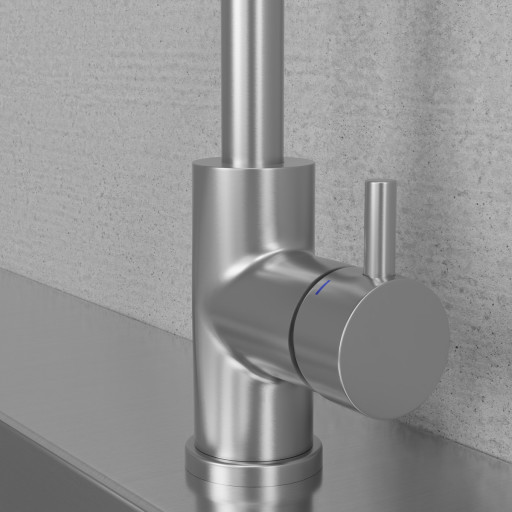 Scandtap greb, 50 mm, børstet rustfrit stål