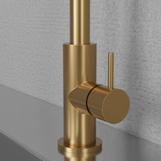 Scandtap greb, børstet messing