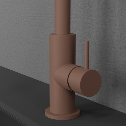 Scandtap greb, 50 mm, mat brun