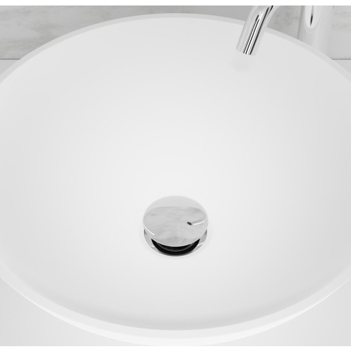 Scandtap universal bundventil, push-open, poleret stål