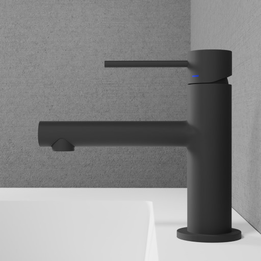 Scandtap Vertex håndvaskarmatur, mat antracit billede