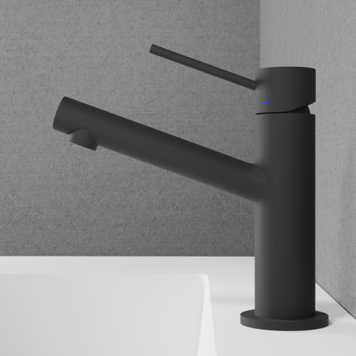 Scandtap Vector håndvaskarmatur, mat antracit billede