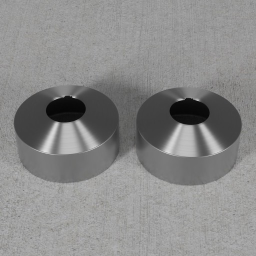 Scandtap rosetter, Ø33 mm, 2 stk, børstet stål