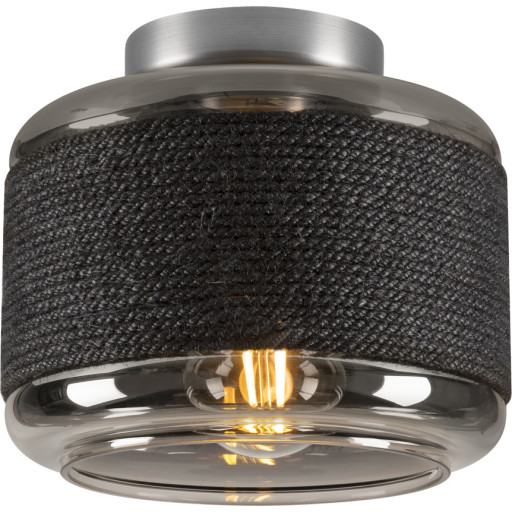 SLV Pantilo Rope vägg- och taklampa, silver, Ø19 cm