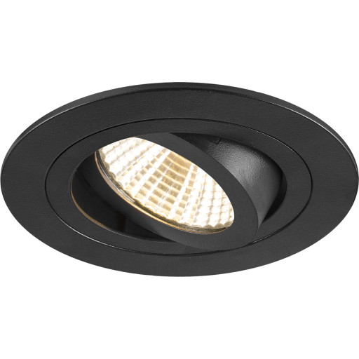 NYHET TRIA 75 Downlight svart 8,3W 750lm 3000K CRI90 38° IP20