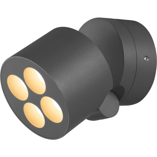 R-CUBE Vägg/Tak antracit 15W 800/800lm 2700/3000K CRI80 70° IP65