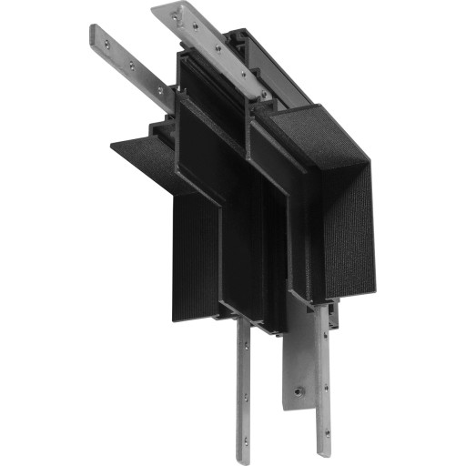 SLV 48V Track L-samlestykke til indbygningsskinne, sort