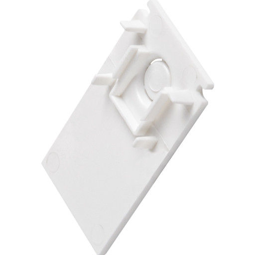 SLV 48V endestykker til indbygningsskinne, hvid