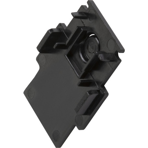 SLV 48V endestykker til indbygningsskinne, sort