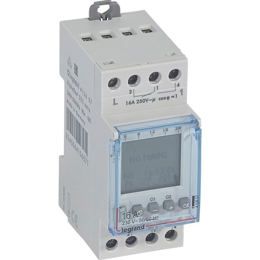 Kontaktklokke AstroRex3 D22 dag/uke 2 kanals 230V