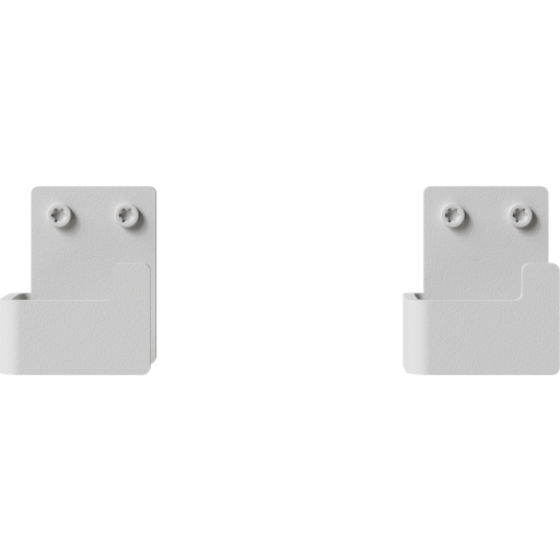 Nichba badeværelseskrog 2 stk. hvid pulverlakeret