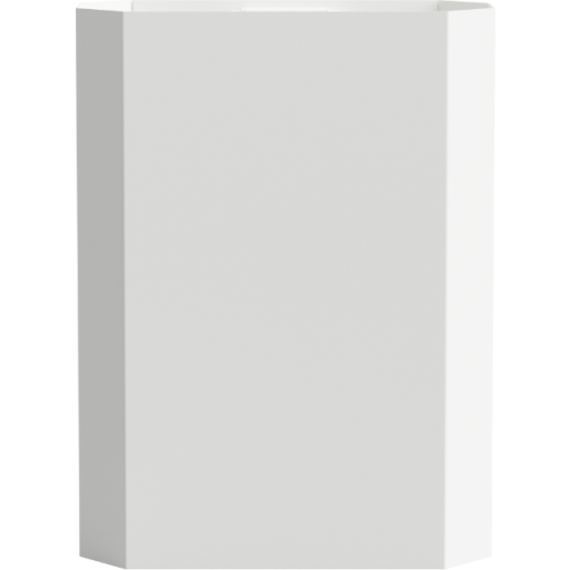 Nichba papirspand 12 liter hvid pulverlakeret