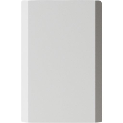 Nichba papirspand 48 liter hvid pulverlakeret