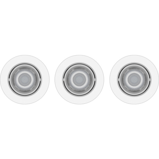 Philips myLiving Impala downlight, vit, 3-pack