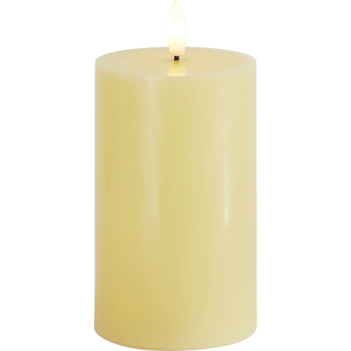 Sirius - Sille Bloklys Ø7,5x12,5 cm, Lysegul