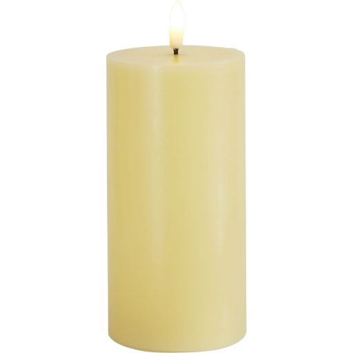 Sirius - Sille Bloklys Ø7,5x15 cm, Lysegul