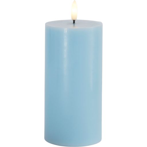 Sirius - Sille Bloklys Ø7,5x15 cm, Himmelblå
