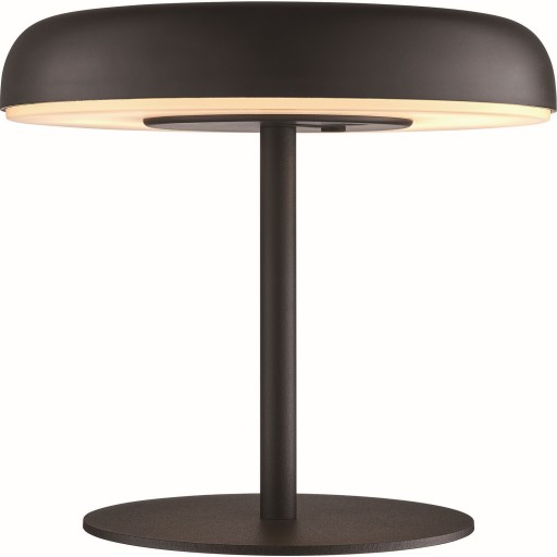 Nordlux Elmer genopladelig & solcelle bordlampe, sort