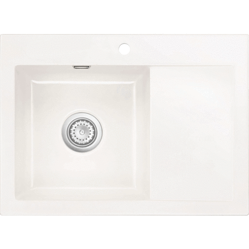 Mera 70 kjøkkenvask, 70x51cm, hvit