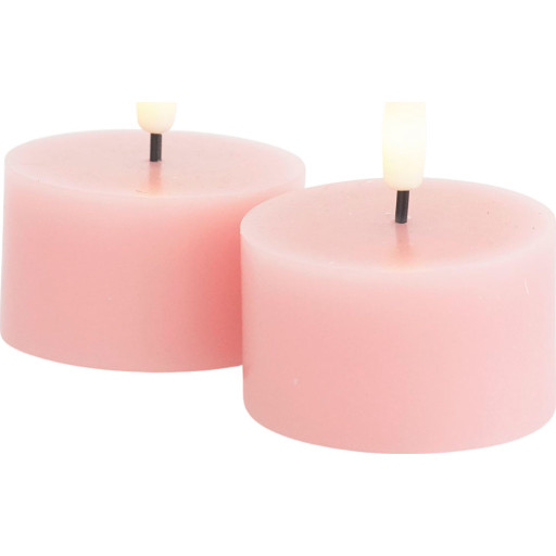 Sirius Sille LED fyrfadslys, batteri, lyserød billede