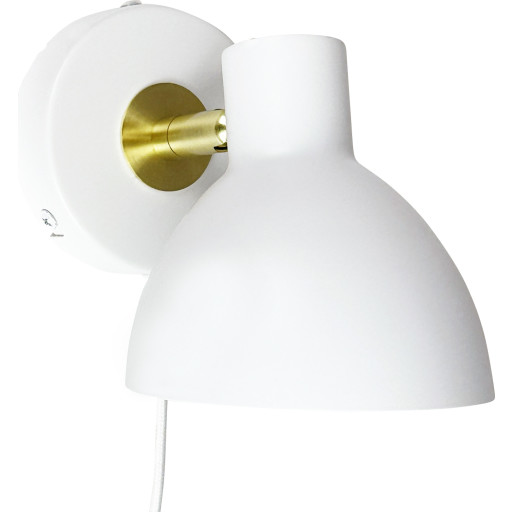 Dyberg Larsen Lilje væglampe, hvid