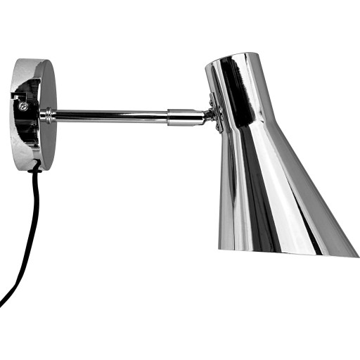 Dyberg Larsen DL12 vägglampa, krom