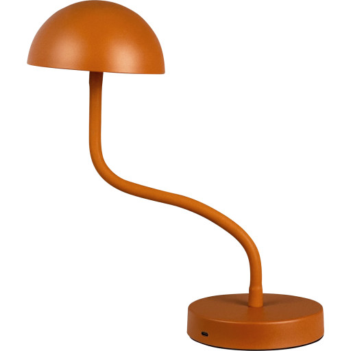 Dyberg Larsen Fonzy uppladdningsbar bordslampa, orange