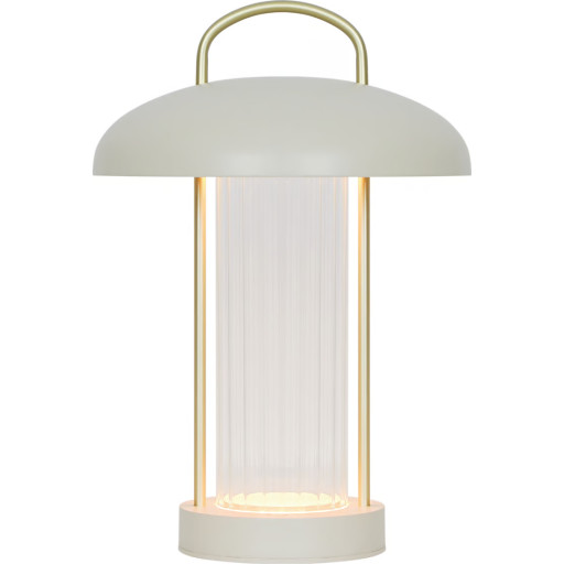 Nordlux Mirano genopladelig bordlampe, beige billede